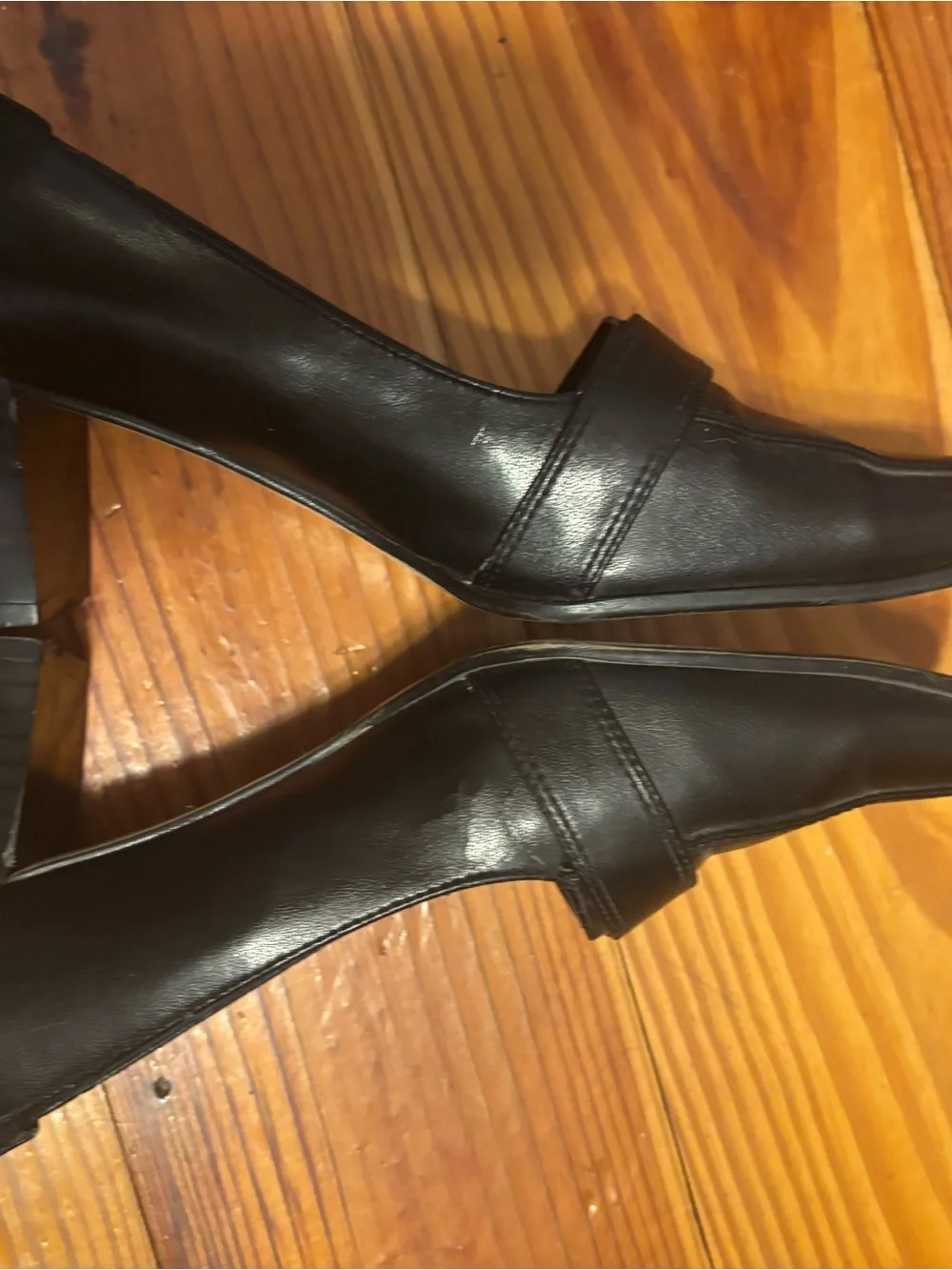Pierre Dumas Black Pointed Toe Slip-On Loafers